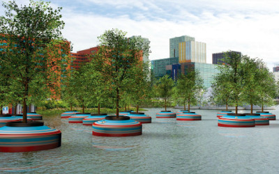 Nel porto di Rotterdam ideata foresta galleggiante r1 400x250 1 - Nel porto di Rotterdam ideata foresta galleggiante